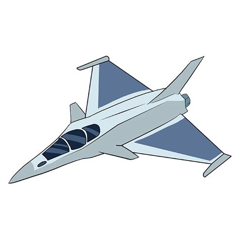 fighter jet drawing cartoon